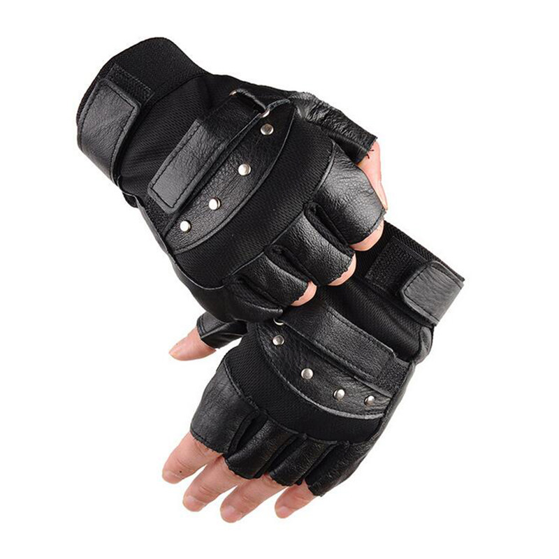 Workout Glove Gym - Guantes de cuero de medio dedo