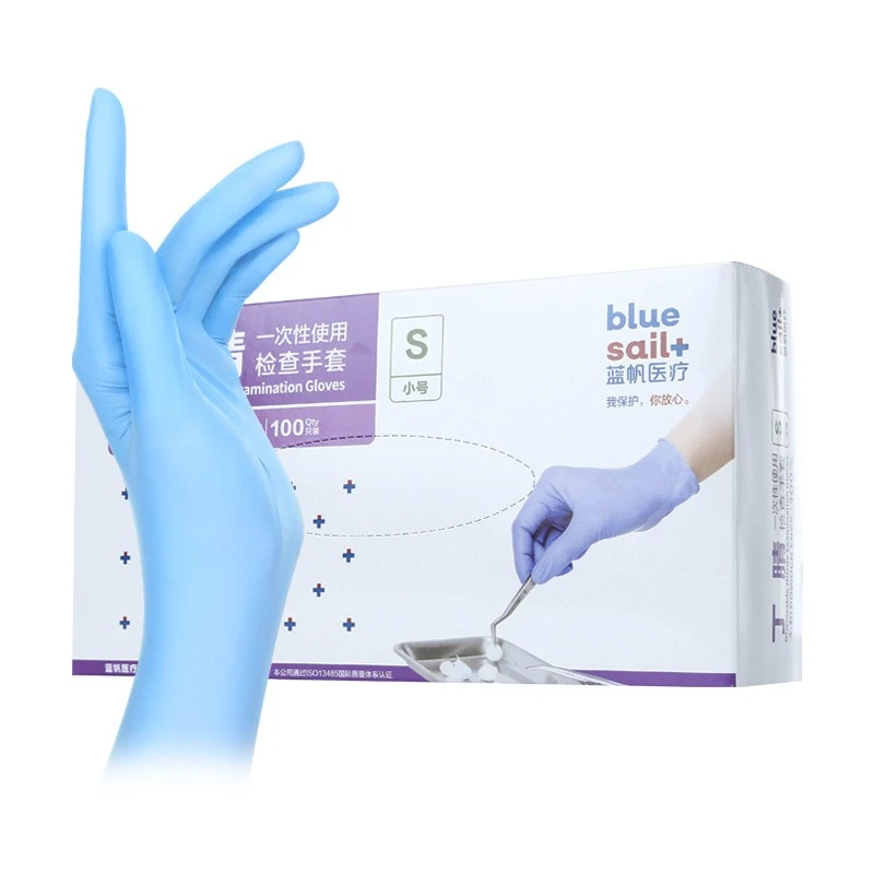 100 unids/caja guantes de nitr - Exam Glove Nitrile reseña y precio